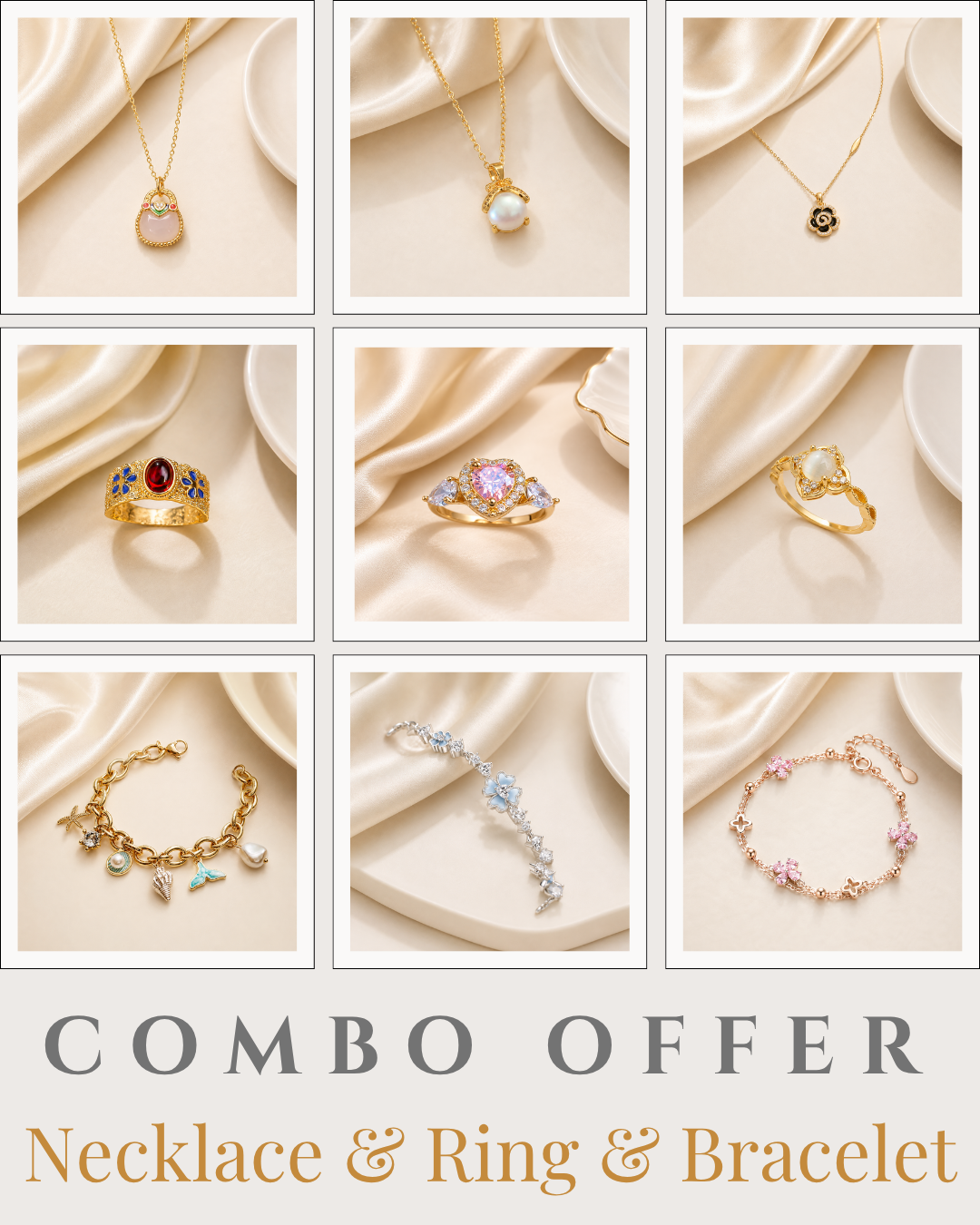 Ultimate Trio Combo (Ring, Necklace & Bracelet)