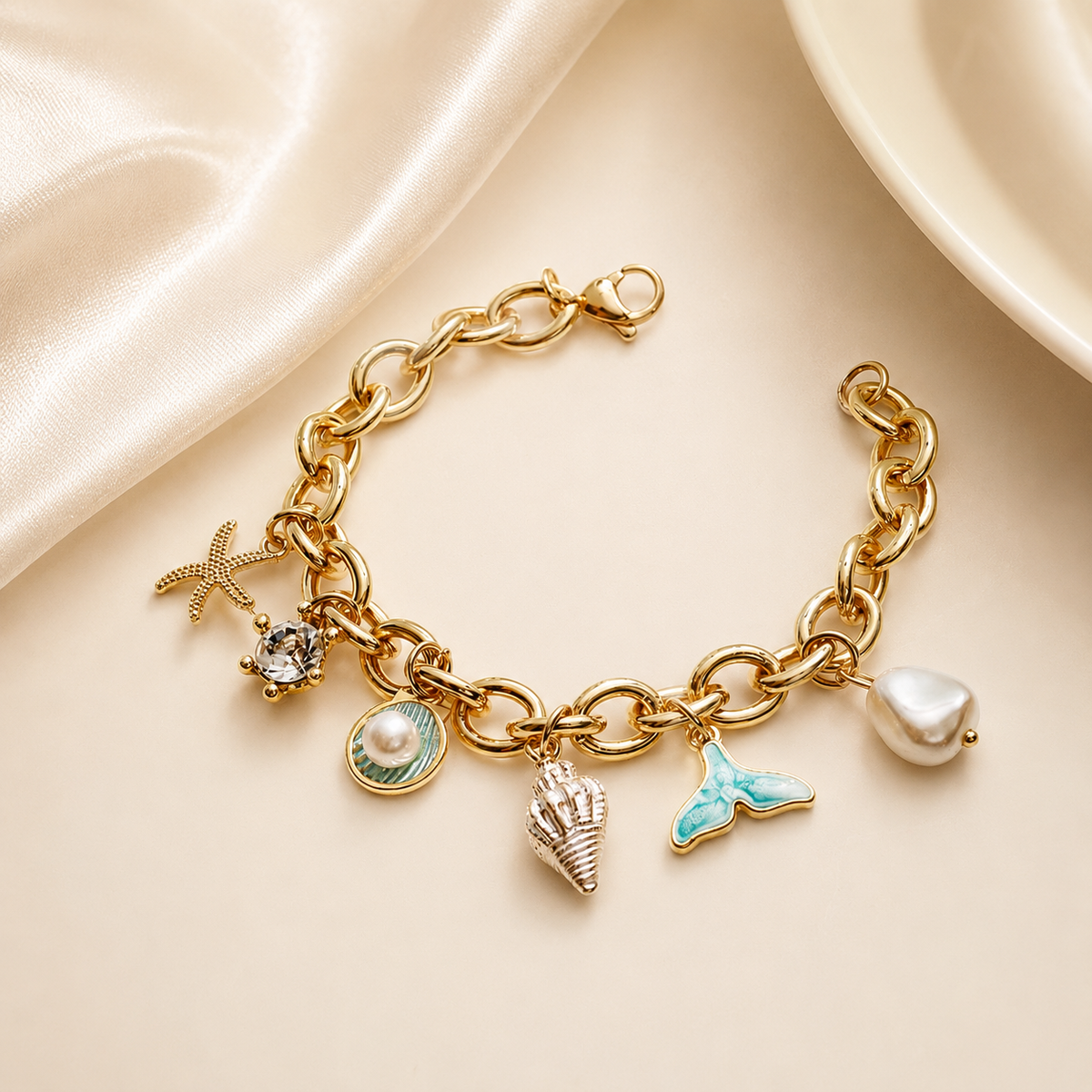 Alloy Starfish Bracelet