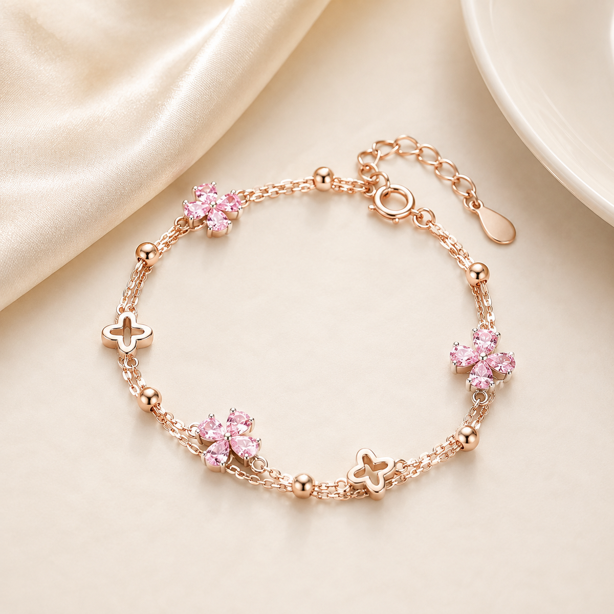 Four-Leaf Clover Bracelet