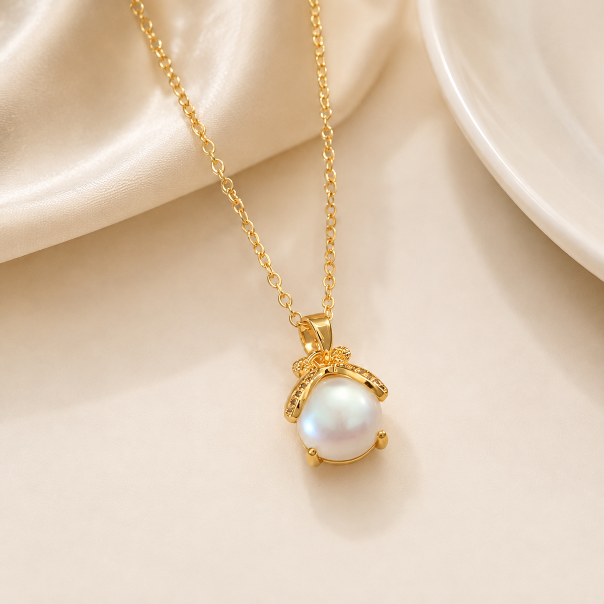 Golden Firefly Necklace