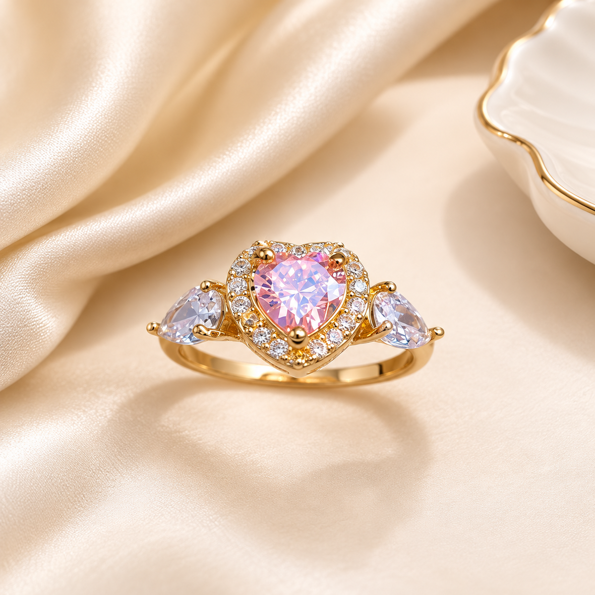 Pink Heart Ring